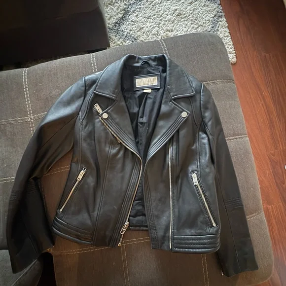 Michael Kors Leather Jacket - Picture 1 of 3